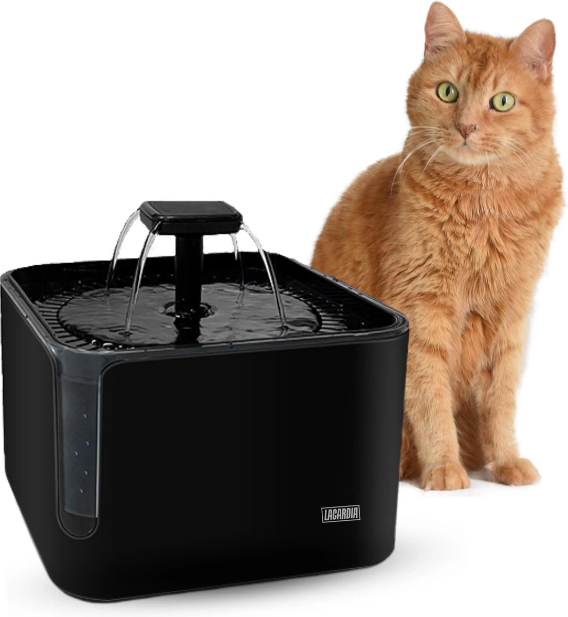 LaCardia Drinkfontein Kat En Hond โ Incl 3 In 1 Waterfilter โ Kattenfontein 3 Liter โ Super Stil โ Waterfontein