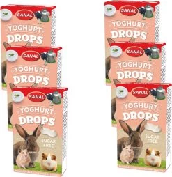 Sanal Yoghurt Drops Sugar Free – Knaagdiersnack – 6 X 45 G