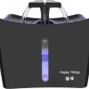 Happy Things® Drinkfontein Kat En Hond XL Kattenfontein 3Liter Met LED – 100% Geruisloos En 100% Kwaliteit – Waterfontein Kat – Verkoeling Hond/Kat – Dieren Drinkbakken – Waterdispenser
