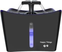 Happy Things® Drinkfontein Kat En Hond XL Kattenfontein 3Liter Met LED – 100% Geruisloos En 100% Kwaliteit – Waterfontein Kat – Verkoeling Hond/Kat – Dieren Drinkbakken – Waterdispenser