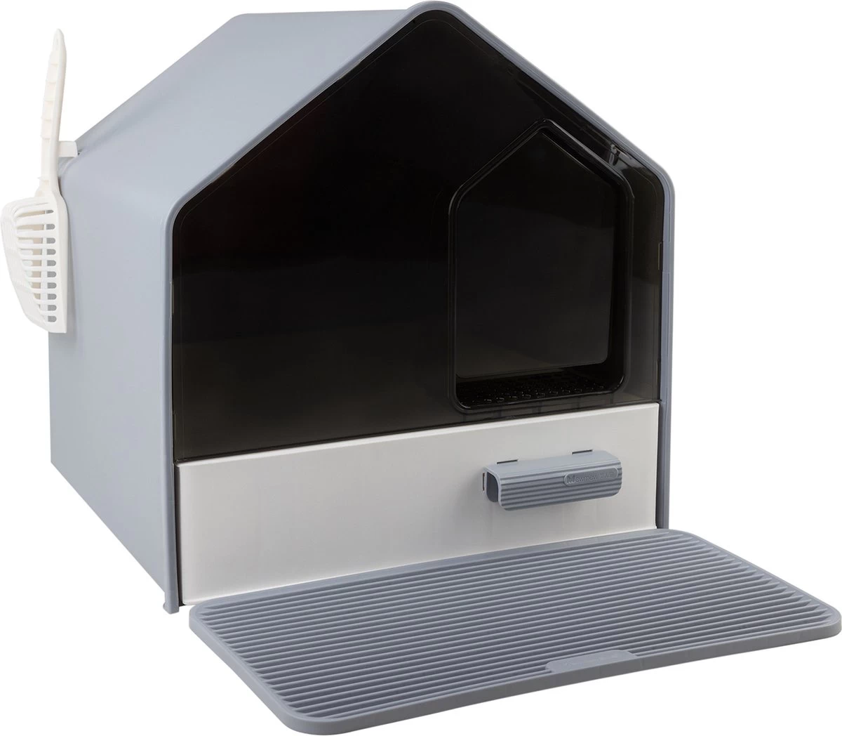 MaxxPet Kattenbak β Kattentoilet Incl. Schep En Kattenbakmat 46x41x46cm β Grijs