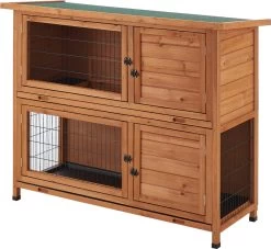 Konijnenhok Falkenau 104x122x50 Cm Houtkleurig