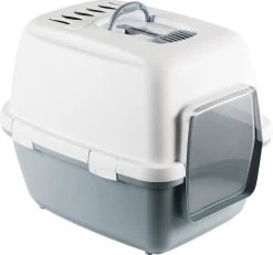 Stefanplast Cathy Comfort Kattenbak – Blauw/Wit – 58 X 45 X 48 Cm