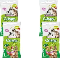 Versele-Laga Crispy Sticks Triple Variety Pack – Konijnensnack – 4 X Mix 3×55 G Herbivoren
