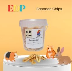 EDP Knaagdier – Snacks – Natuurlijk – Bananenchips – 300GR – 1ST