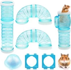 Hamster Tube Kit, Transparante Hamster Cage Adventure External Tube Creatief DIY Connection Tunnel Hamster Toy Voor Kleine Dieren Zoals Hamster Mouse – 2,1 Inch
