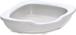 Imac Hoek Kattenbak Fred Lichtgrijs (51X51X15,5 CM)