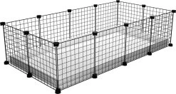 EnNELA Draadkubus Kooi Voor Cavia 4 X 2 X 1 C&C Cage Zwart