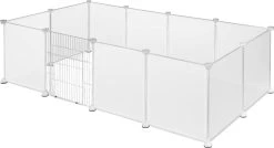 EUGAD Kleine Dier Kinderbox DIY Huisdieren Kooi Oefening Hek Indoor Voor Cavia’s Konijnen Konijnen Hamster Chinchilla’s Egels