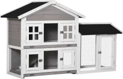 PawHut Kooi Voor Kleine Dieren Met Asfaltdak D51-299