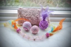 HANDGEMAAKTE Catnip Zakken Met Speelgoed SET (5 Stuks) – Kattenspeeltjes Met Catnip Kattenkruid – Kattenspeelgoed – Speelgoed Voor Katten Met Catnip- Kat Speeltje Catnip- Kitten Speeltjes