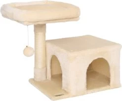 Krabpaal, Klimboom, Kattenkrabpaal, Hoogte 50 Cm, Beige