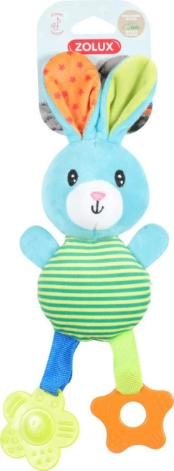 Zolux Puppy Rio Pluche Konijn Groen 29x12x5 Cm