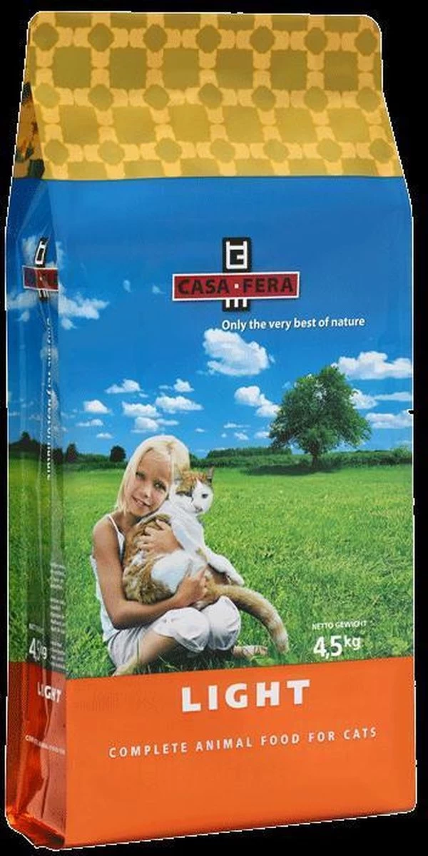 Casa Fera Kattenvoer Light 4,5 Kg – Kat