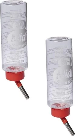 Classic Drinkfles Cavia Plastic – Waterfontein – 2 X 320 Ml