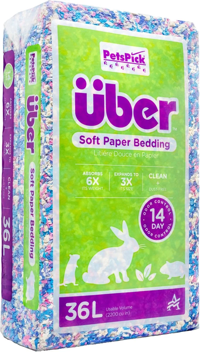 Petspick Uber Paper β Bodembedekking β Soft Bedding β 36LTR β 1ST