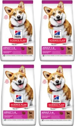 Hills 4x Hill’s – Canine Adult Small & Mini Lam & Rijst – Hondenvoer – 1.5kg