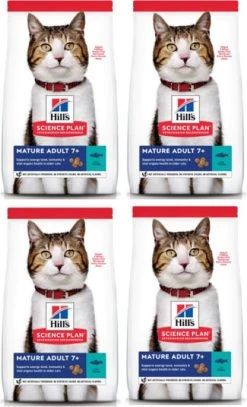 Hills 4x Hill’s – Feline Mature Adult Tonijn – Kattenvoer – 1.5kg