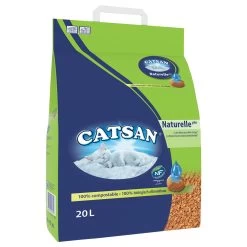 2x 20L Naturelle Plus Catsan Kattenbakvulling Houtsnippers