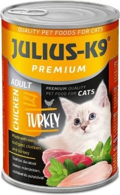 Julius K9 – Kattenvoer – Blikvoer – Natvoer – Adult – Kalkoen – 10 X 415g