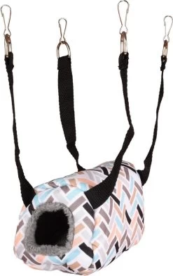 Knaagdierhuisje Clavia Horizontale Hanger – 16 X 11 X 11 Cm – Grijs – 16 X 11 X 11 Cm