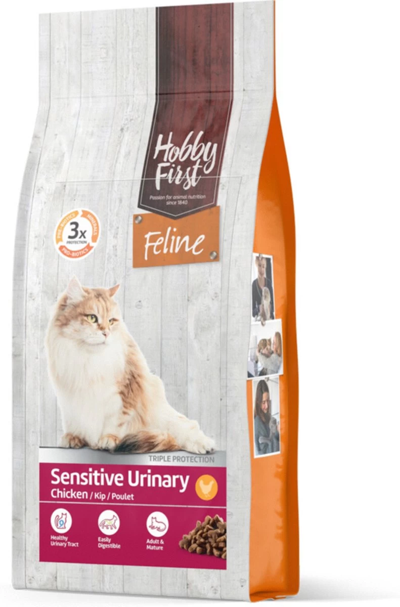 Hobby First Feline Kattenvoer Sensitive Urinary 1,5 Kg โ Kat