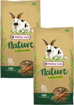 Versele-Laga Nature Cuni Fibrefood – Konijnenvoer – 2 X 2.75 Kg