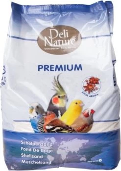 4x Deli Nature Schelpenzand Premium Wit 5 Kg