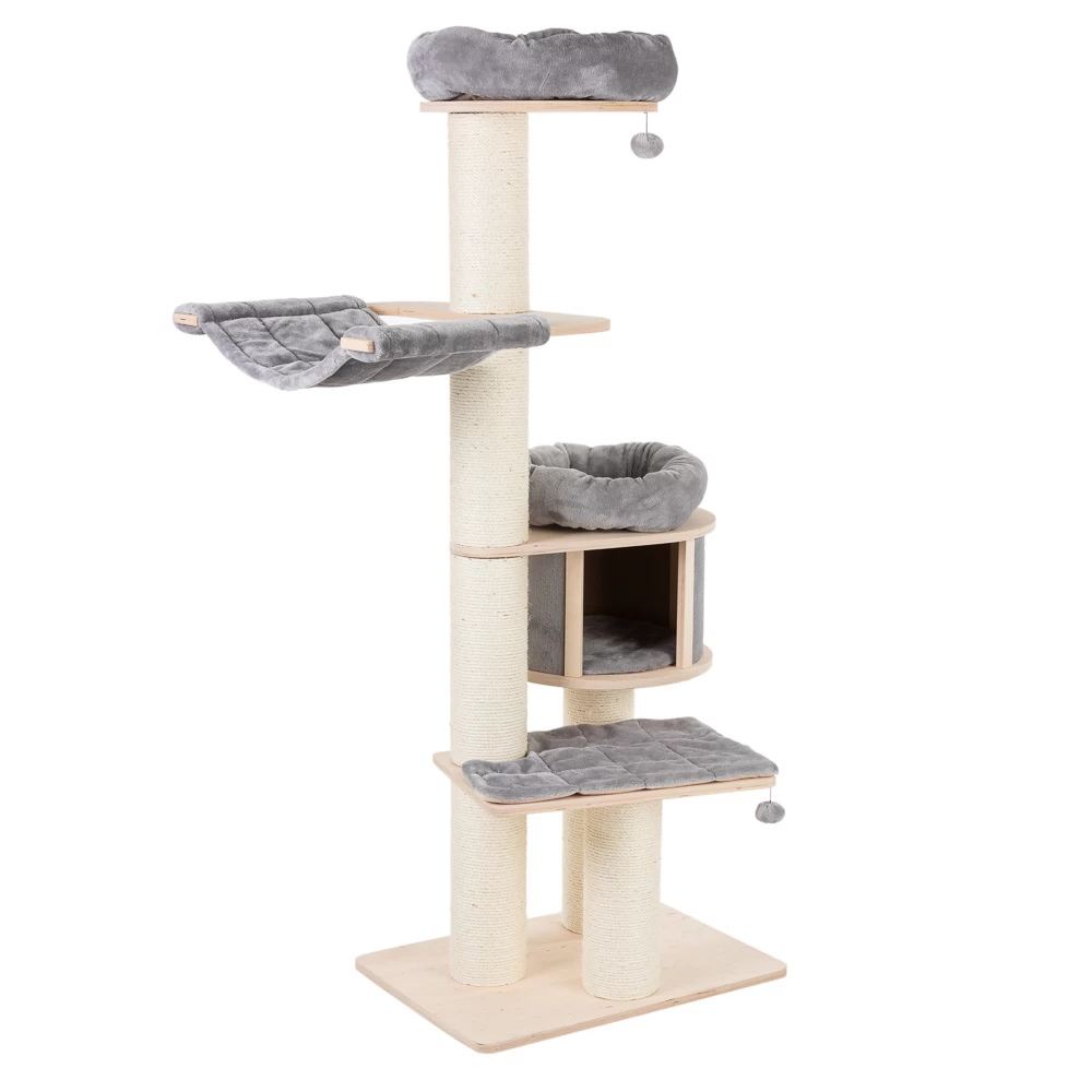 Natural Paradise Krabpaal Magnolia XL Lichtgrijs H175 X L105 X B90 Cm