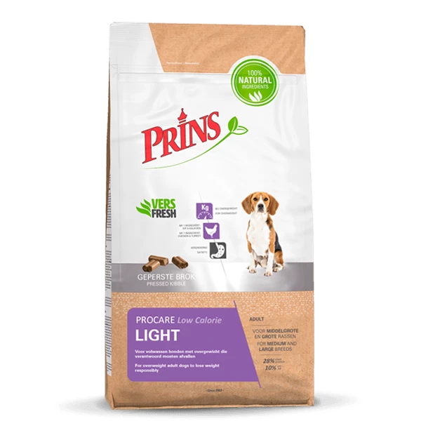 Prins Procare Light Gevogelte&Vlees β Hondenvoer β 7.5 Kg