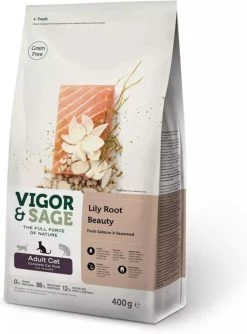 8x Vigor & Sage Kattenvoer Beauty Lily Root 400 Gr