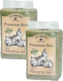 Pet’s Own Choice Premium Hooi – Ruwvoer – 2 X 4 Kg